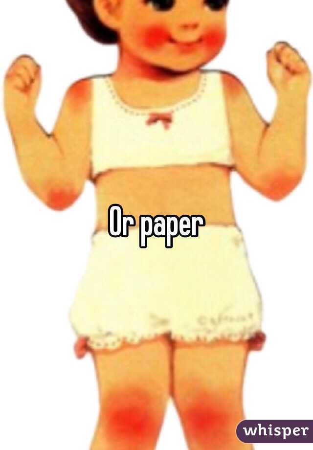 Or paper 