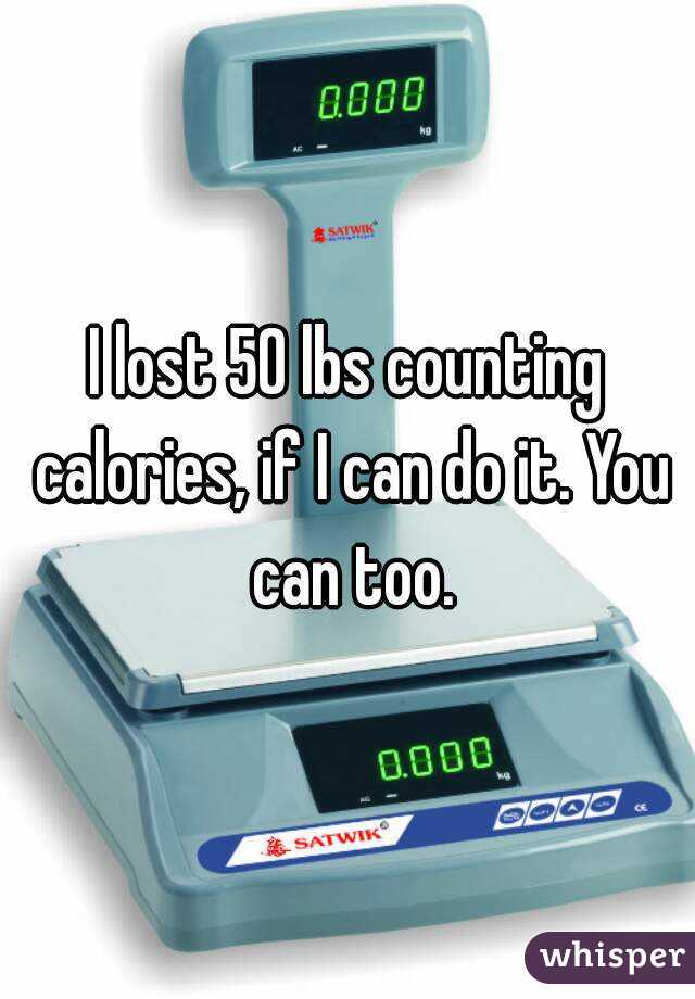 I lost 50 lbs counting calories, if I can do it. You can too.