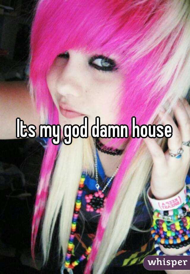Its my god damn house