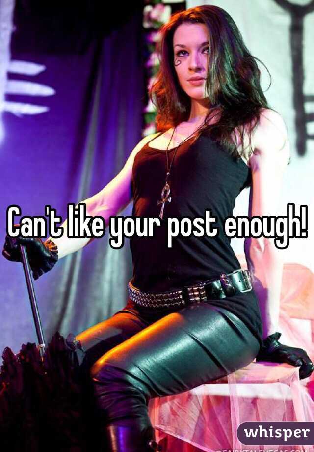 Can't like your post enough!