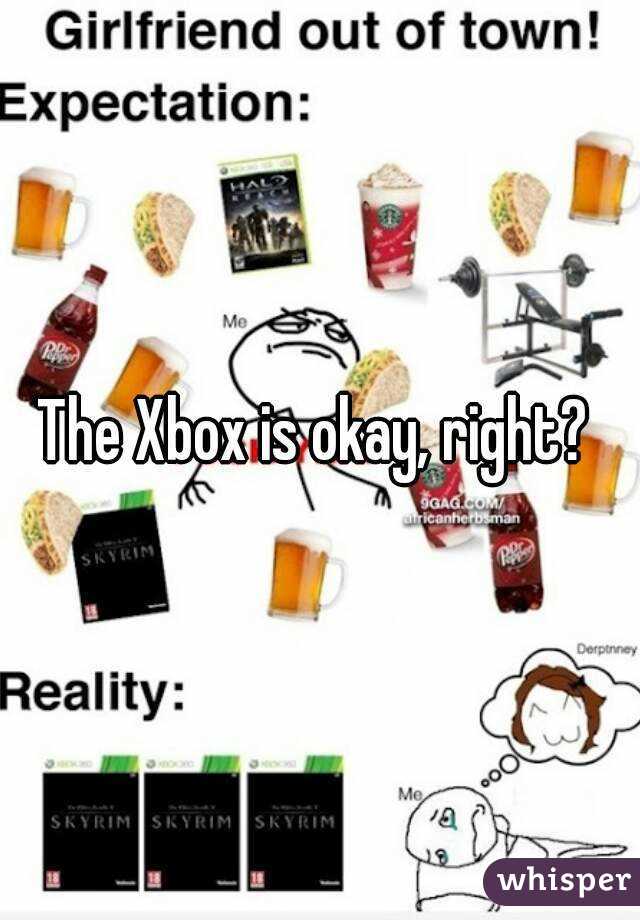 The Xbox is okay, right? 
