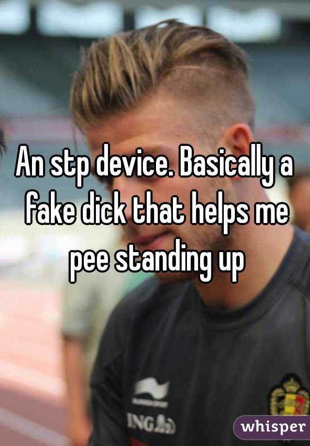 An stp device. Basically a fake dick that helps me pee standing up