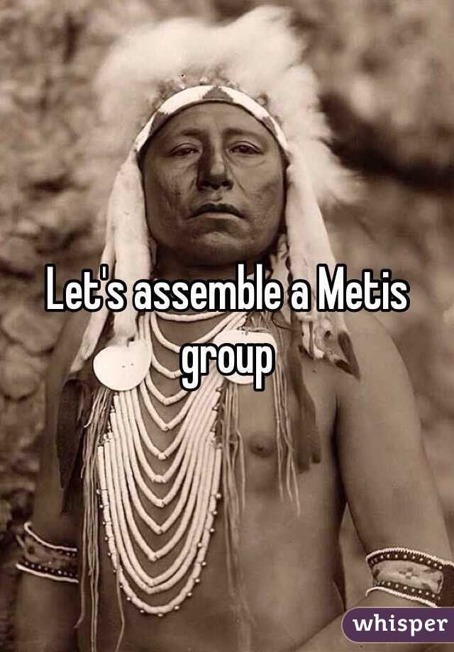 Let's assemble a Metis group