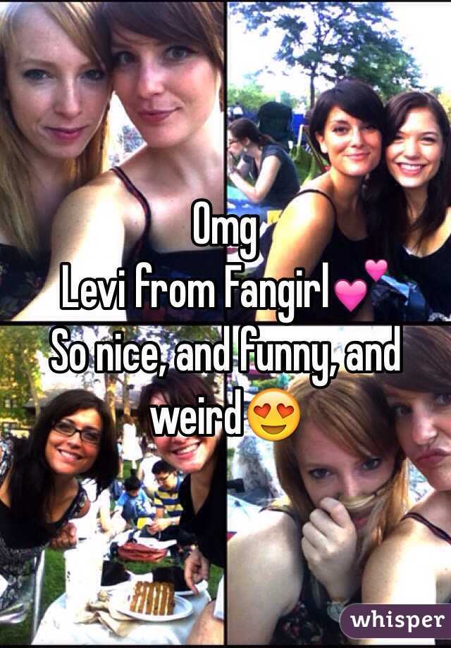 Omg
Levi from Fangirl💕
So nice, and funny, and weird😍