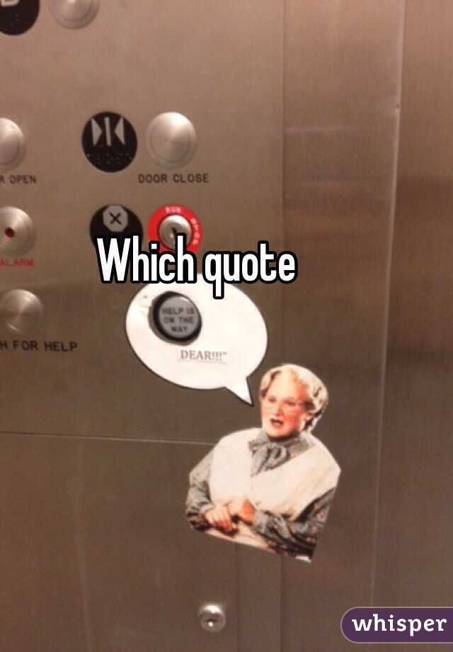 Which quote 