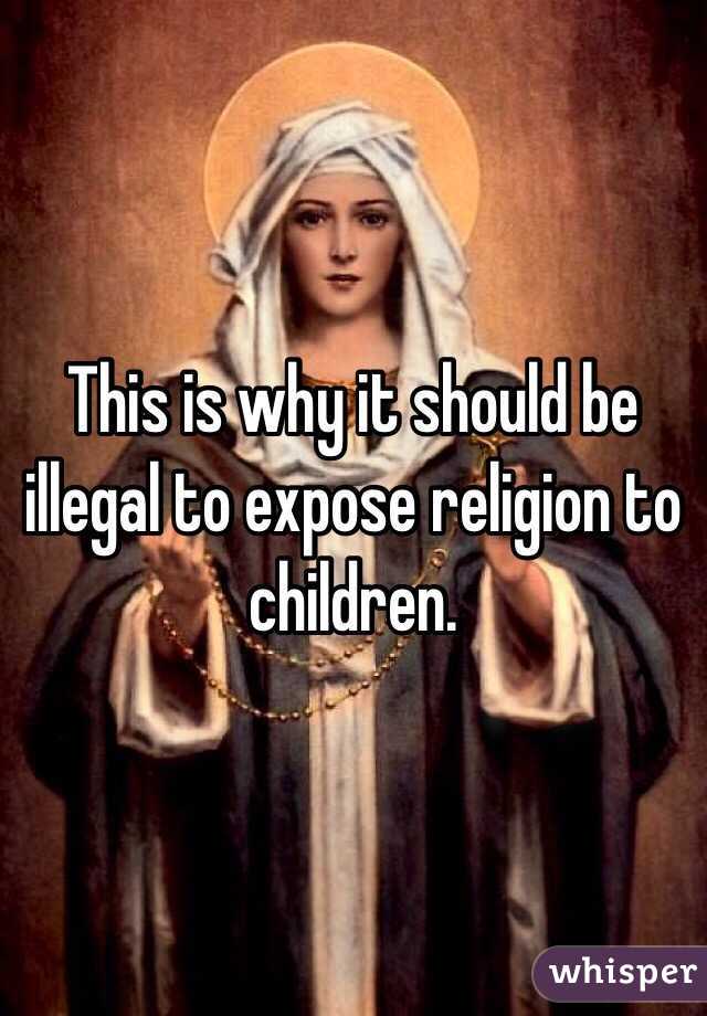 This is why it should be illegal to expose religion to children. 