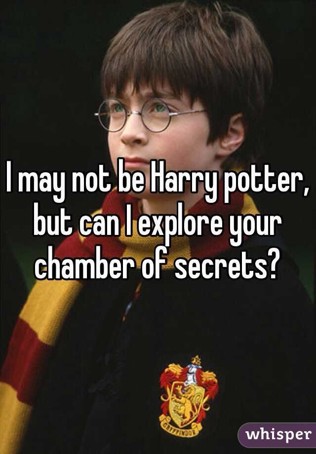 I may not be Harry potter, but can I explore your chamber of secrets?