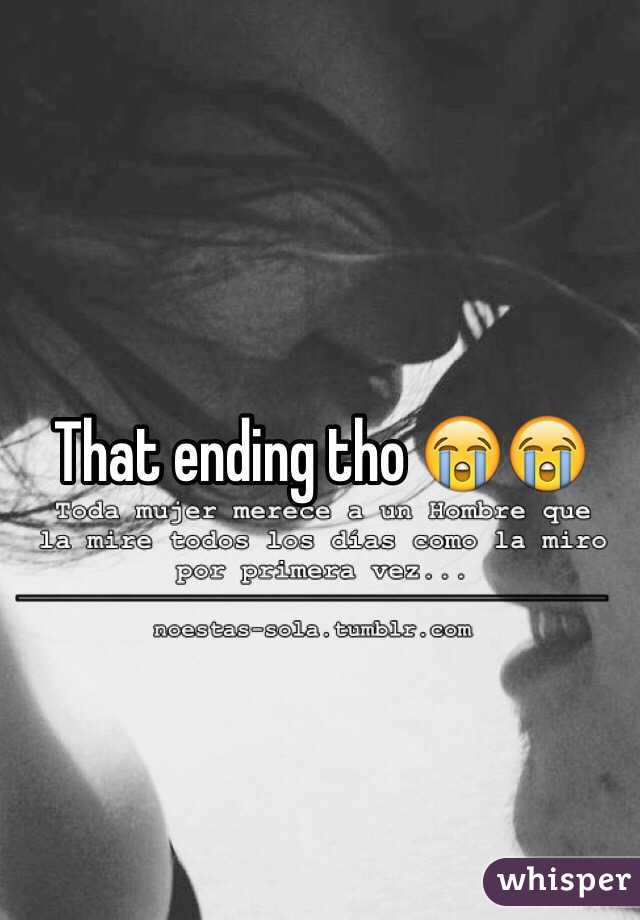 That ending tho 😭😭