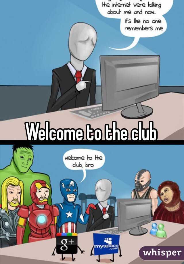Welcome to the club 