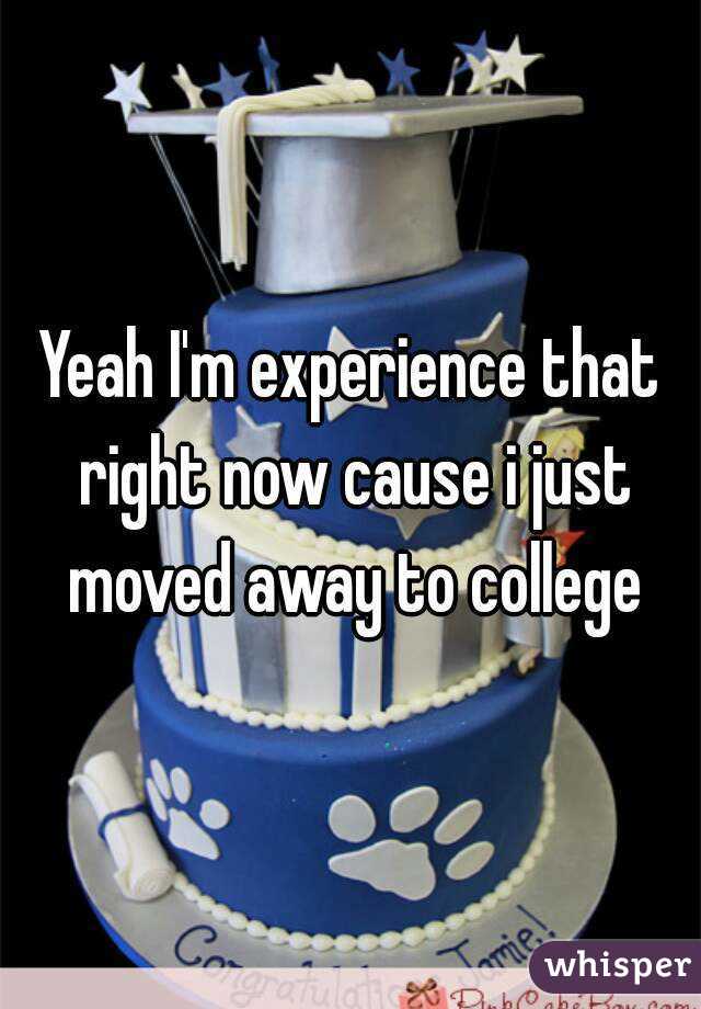 Yeah I'm experience that right now cause i just moved away to college