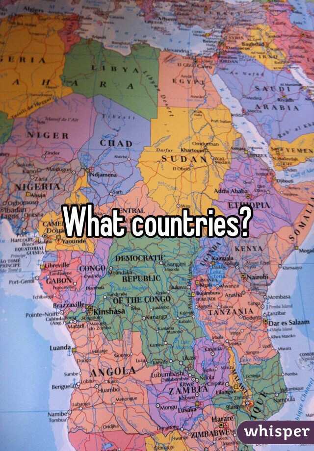 What countries?