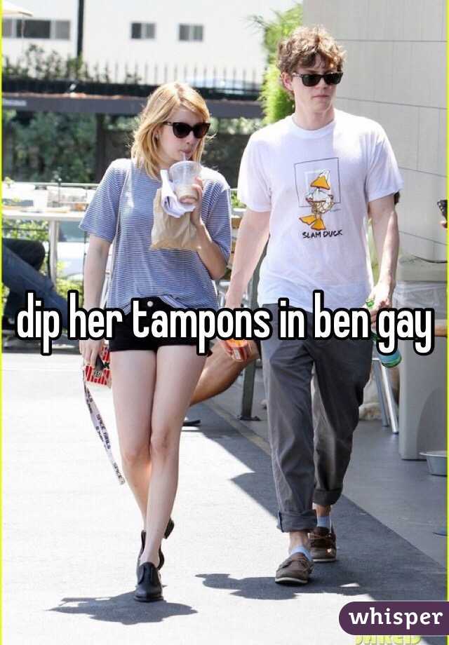 dip her tampons in ben gay