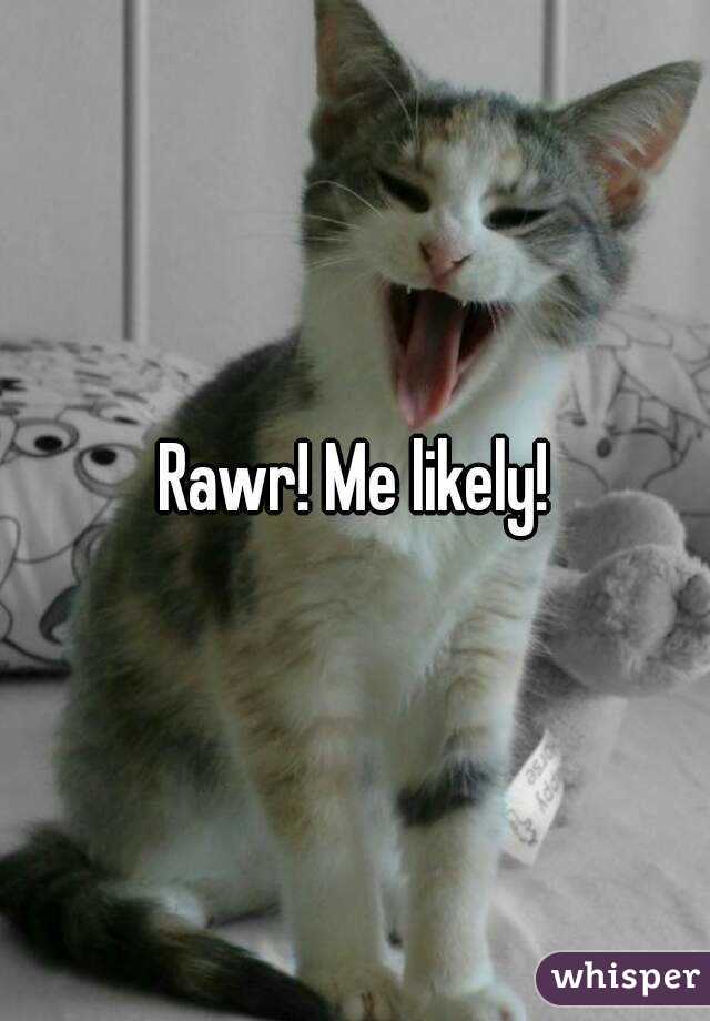 Rawr! Me likely!