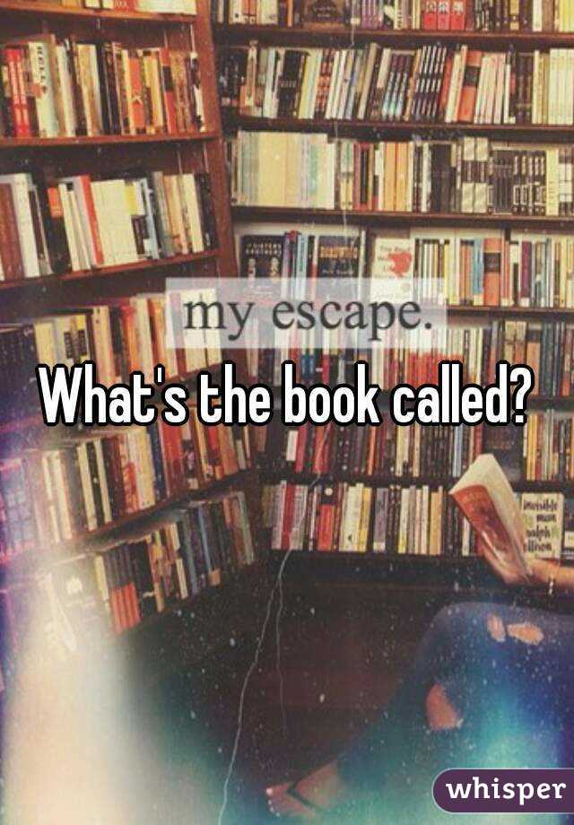 What's the book called?