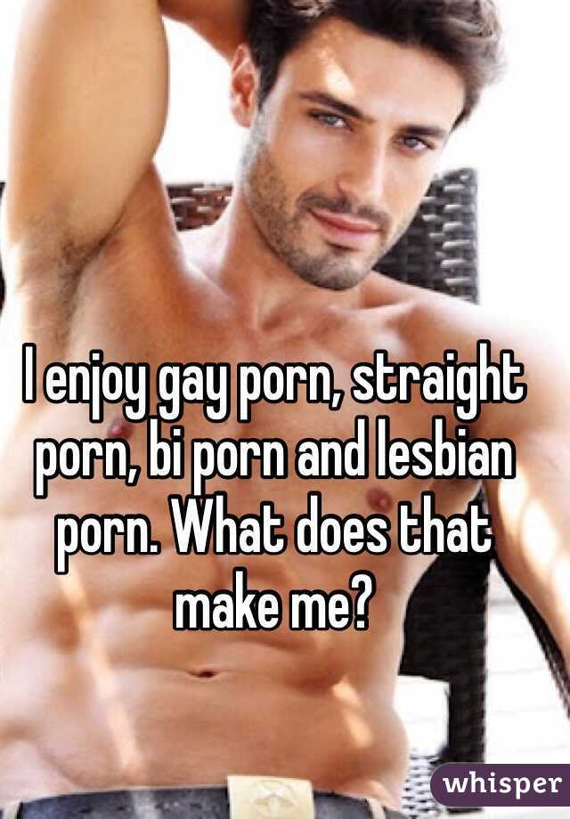 I enjoy gay porn, straight porn, bi porn and lesbian porn. What does that make me? 