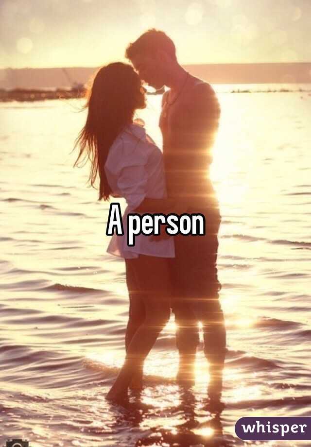 A person 