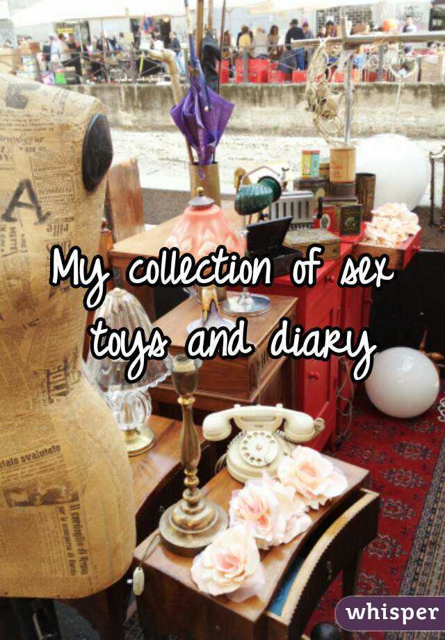 My collection of sex toys and diary