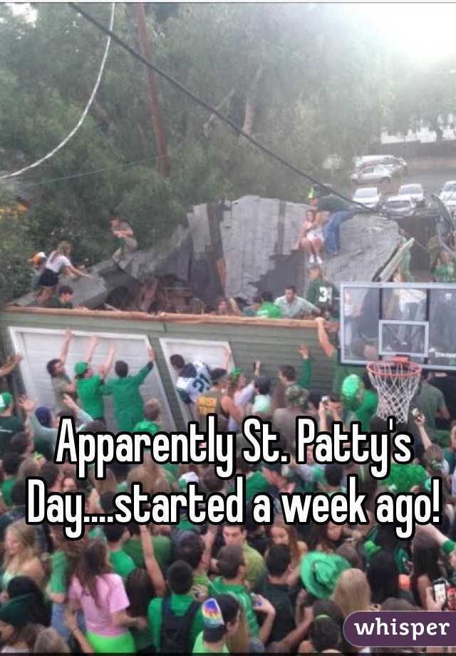 Apparently St. Patty's Day....started a week ago!