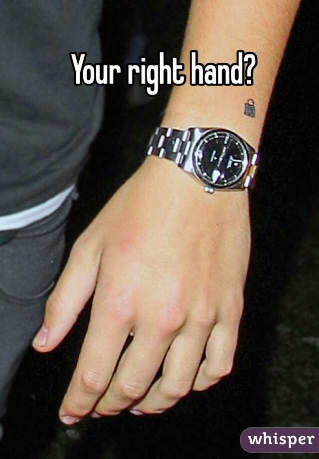 Your right hand? 