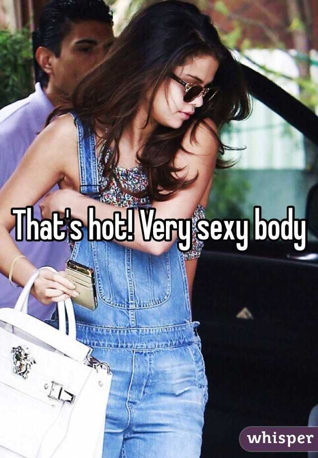 That's hot! Very sexy body