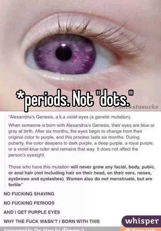 *periods. Not "dots."