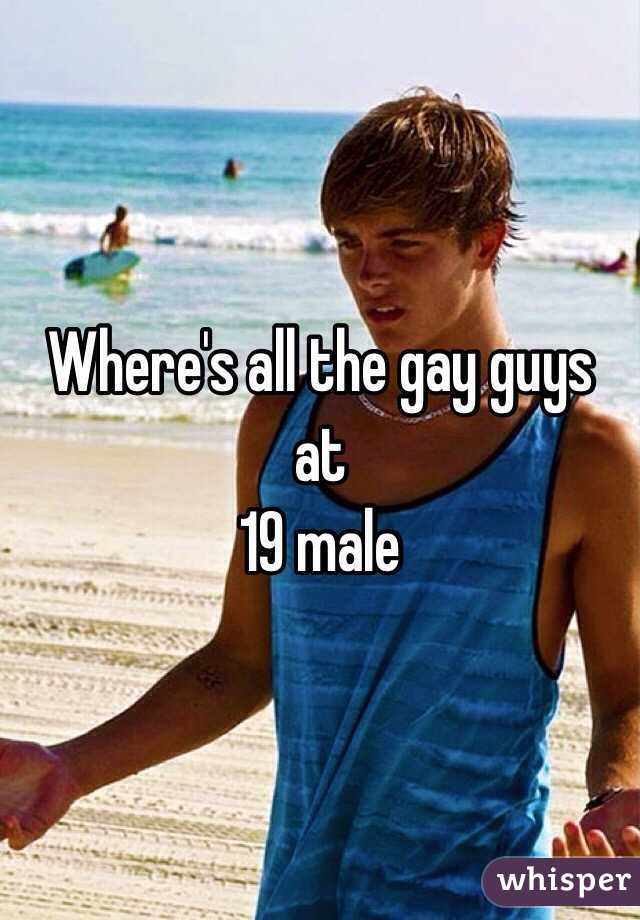 Where's all the gay guys at 
19 male 