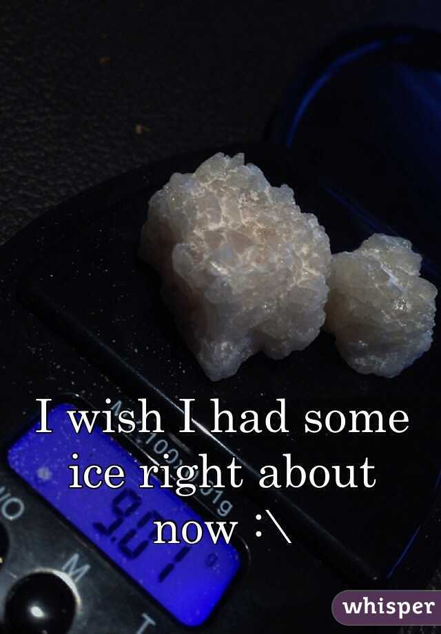 I wish I had some ice right about now :\ 