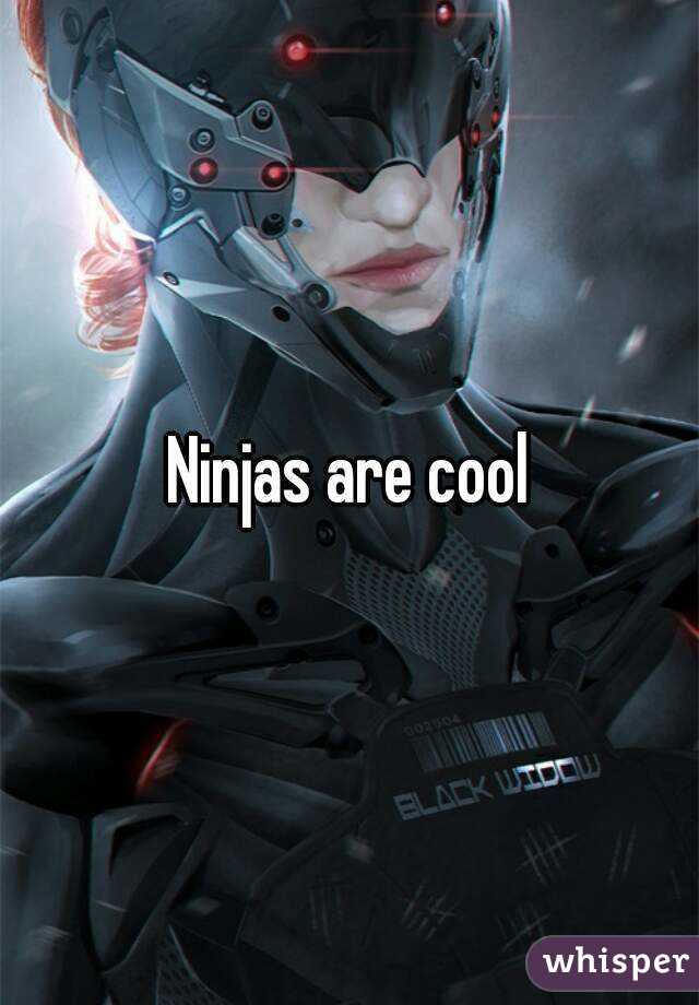 Ninjas are cool