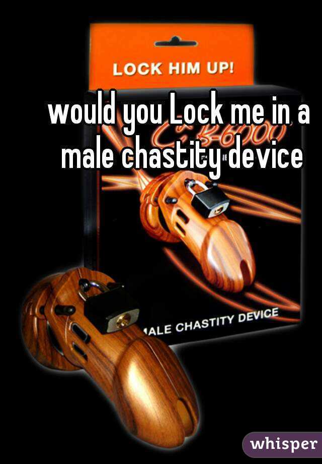 would you Lock me in a male chastity device