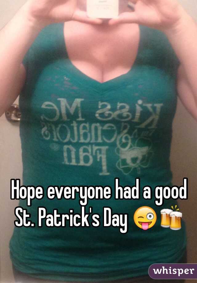 Hope everyone had a good St. Patrick's Day 😜🍻