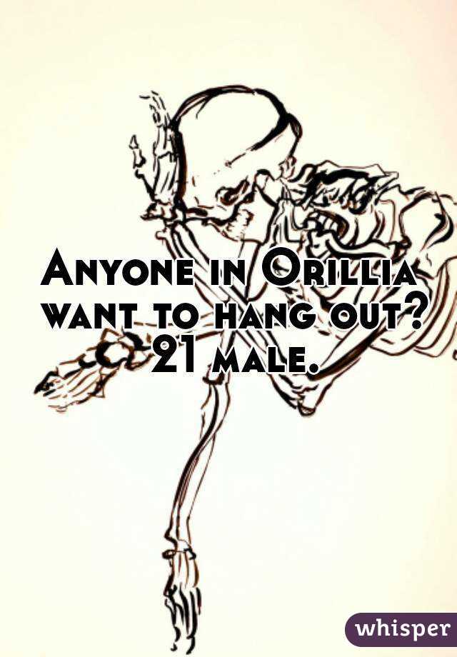 Anyone in Orillia want to hang out? 21 male.