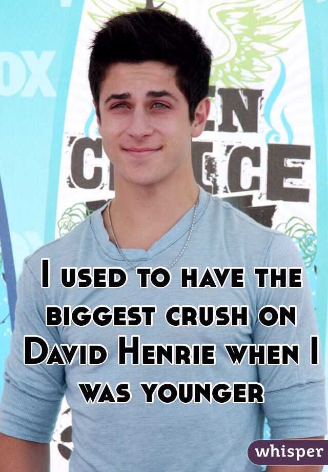 I used to have the biggest crush on David Henrie when I was younger 
