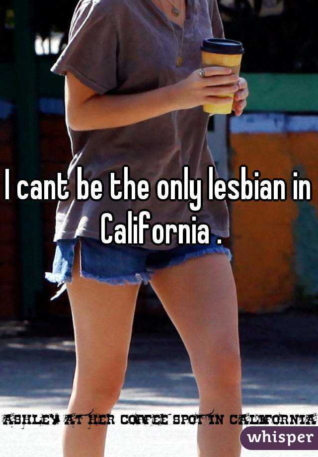 I cant be the only lesbian in California .
