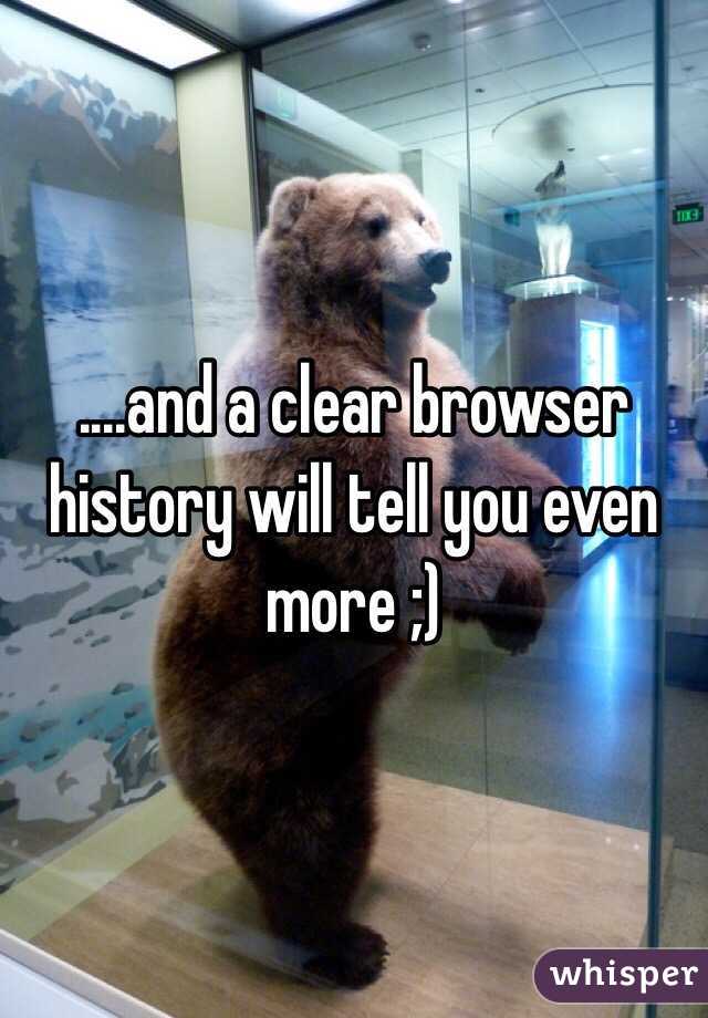 ....and a clear browser history will tell you even more ;) 