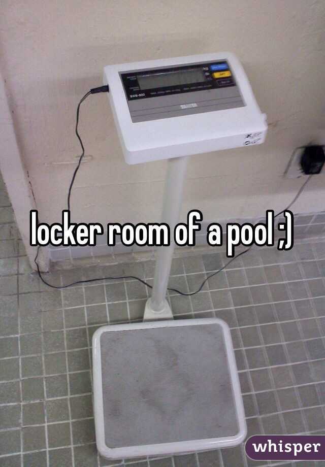 locker room of a pool ;) 