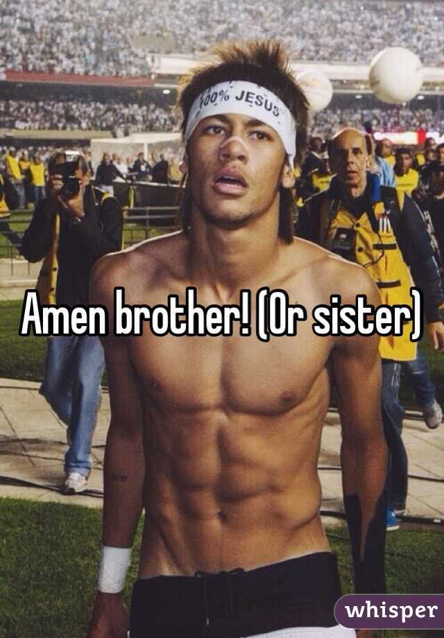 Amen brother! (Or sister) 