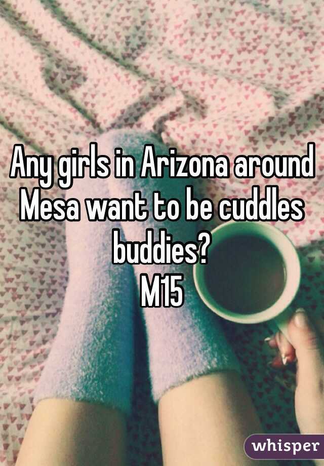 Any girls in Arizona around Mesa want to be cuddles buddies?
M15
