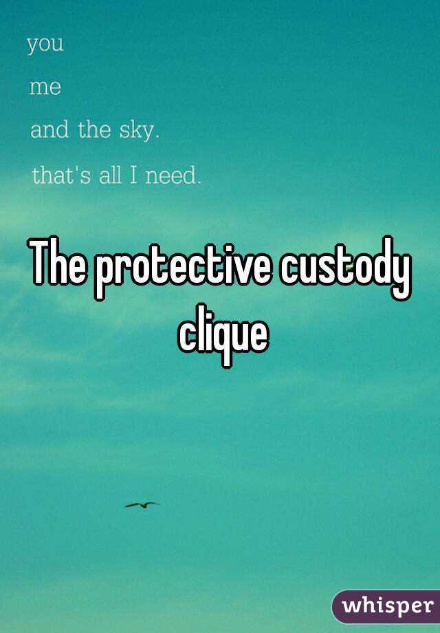 The protective custody clique