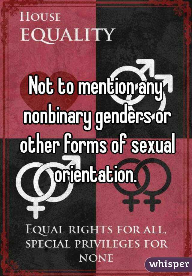 Not to mention any nonbinary genders or other forms of sexual orientation. 