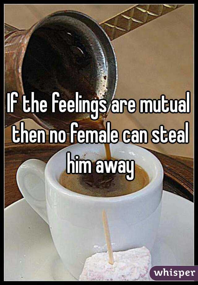 If the feelings are mutual then no female can steal him away