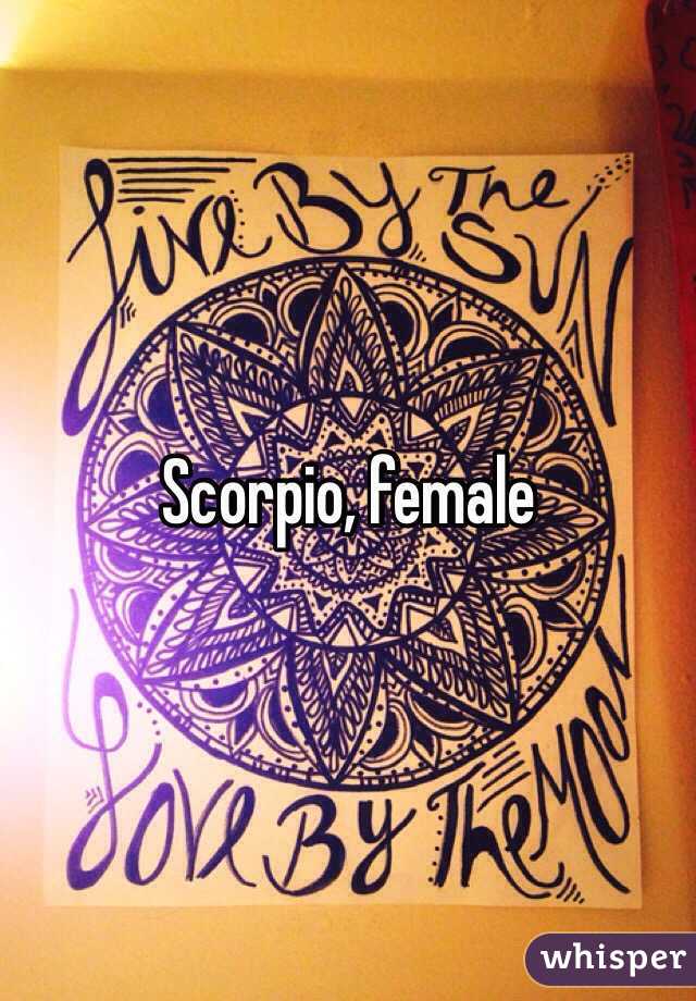 Scorpio, female