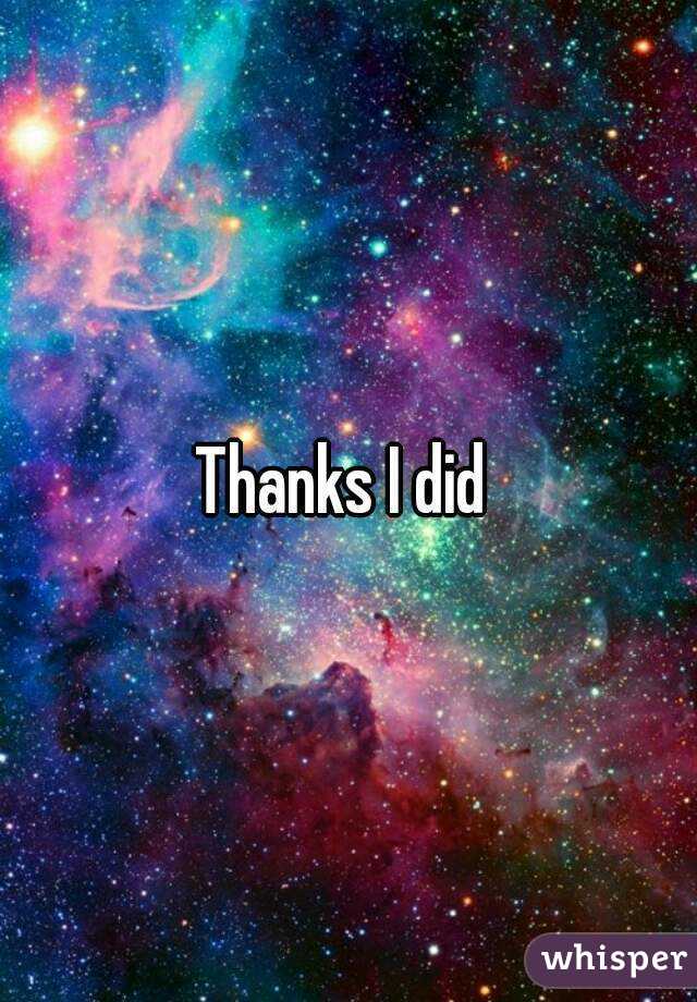 Thanks I did 
