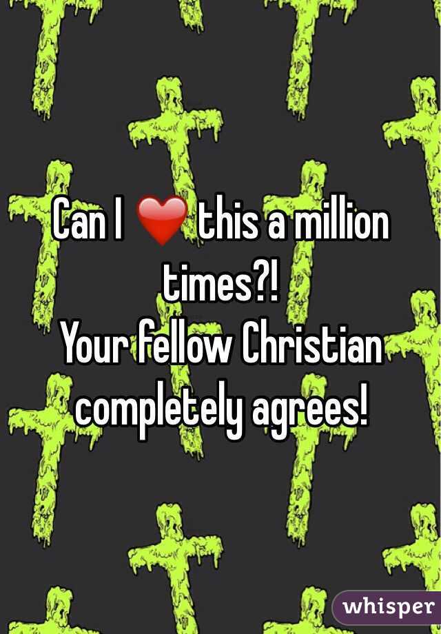Can I ❤️ this a million times?!
Your fellow Christian completely agrees!