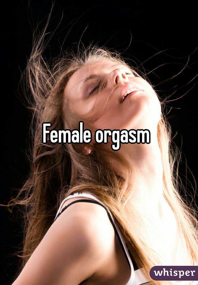 Female orgasm 