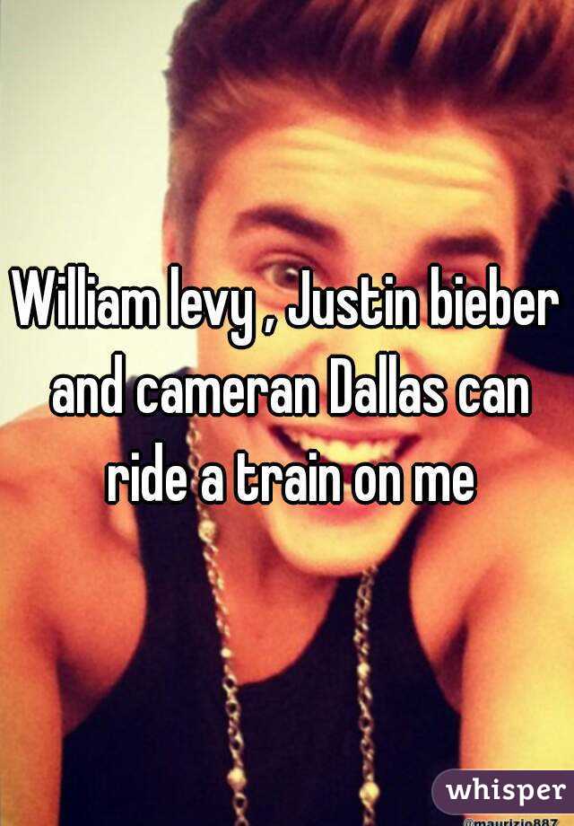 William levy , Justin bieber and cameran Dallas can ride a train on me