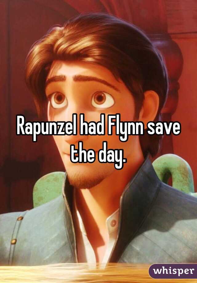 Rapunzel had Flynn save the day.