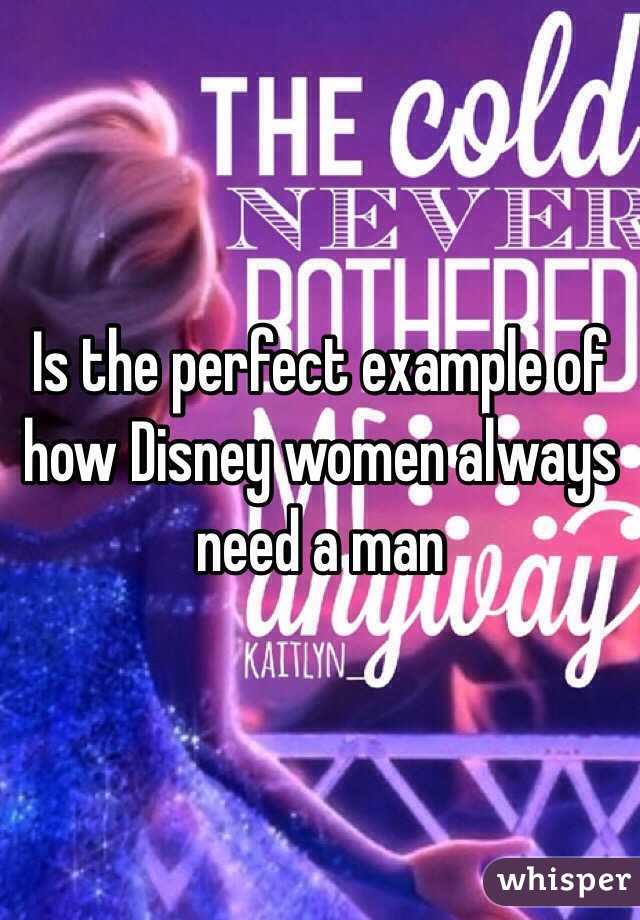 Is the perfect example of how Disney women always need a man