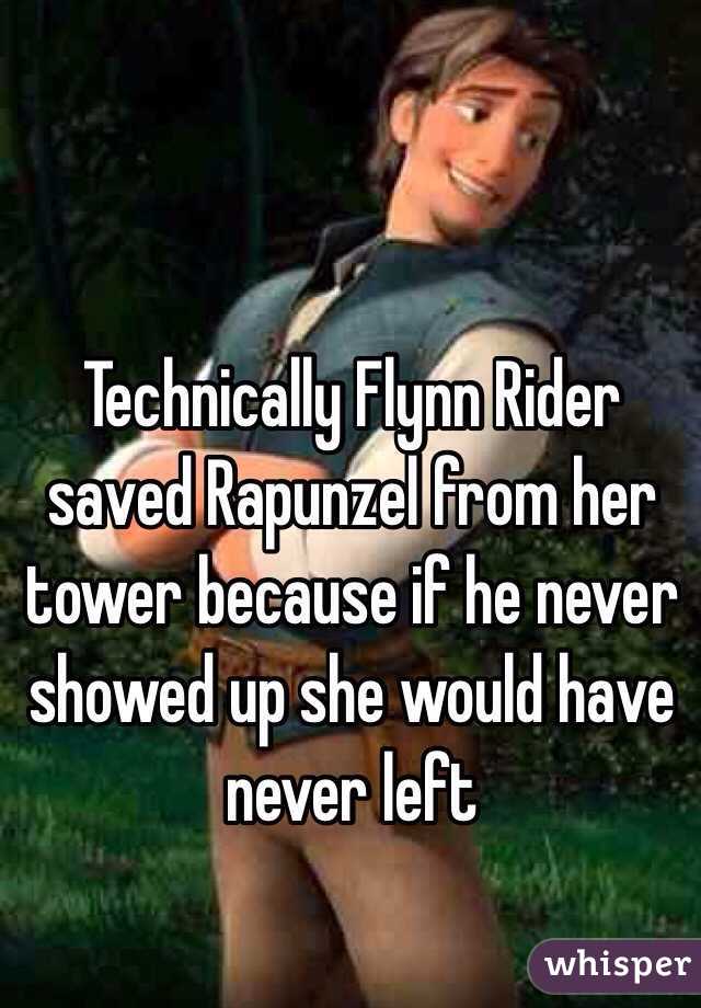 Technically Flynn Rider saved Rapunzel from her tower because if he never showed up she would have never left