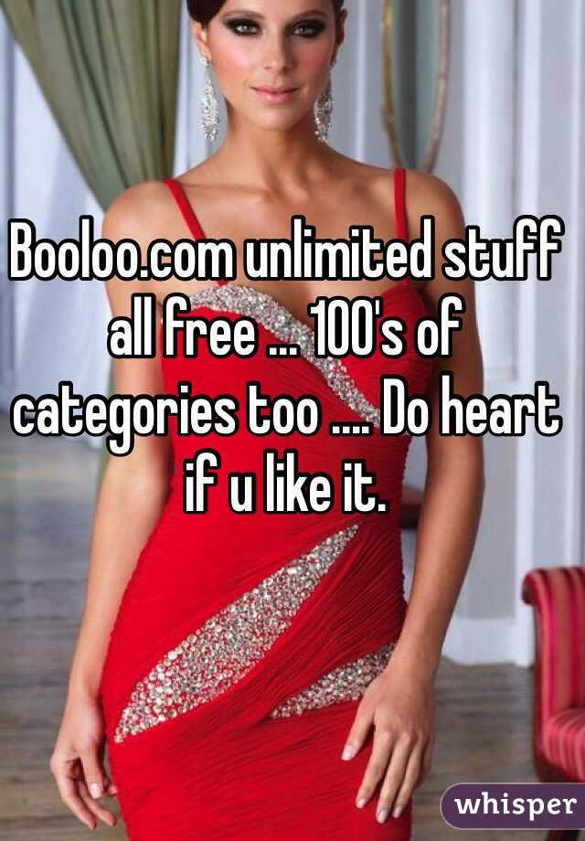 Booloo.com unlimited stuff all free ... 100's of categories too .... Do heart if u like it.