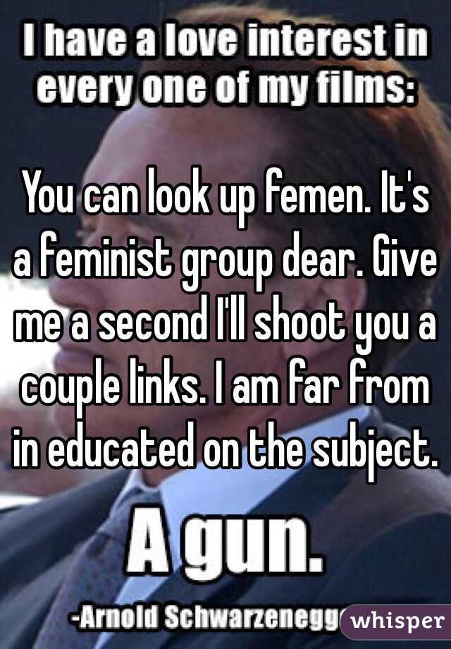 You can look up femen. It's a feminist group dear. Give me a second I'll shoot you a couple links. I am far from in educated on the subject. 